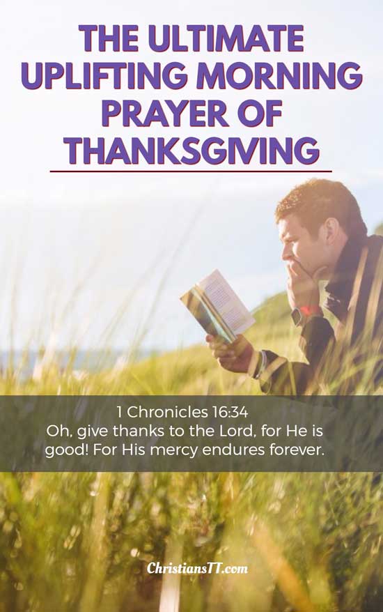 The ultimate uplifting morning Prayer of Thanksgiving
