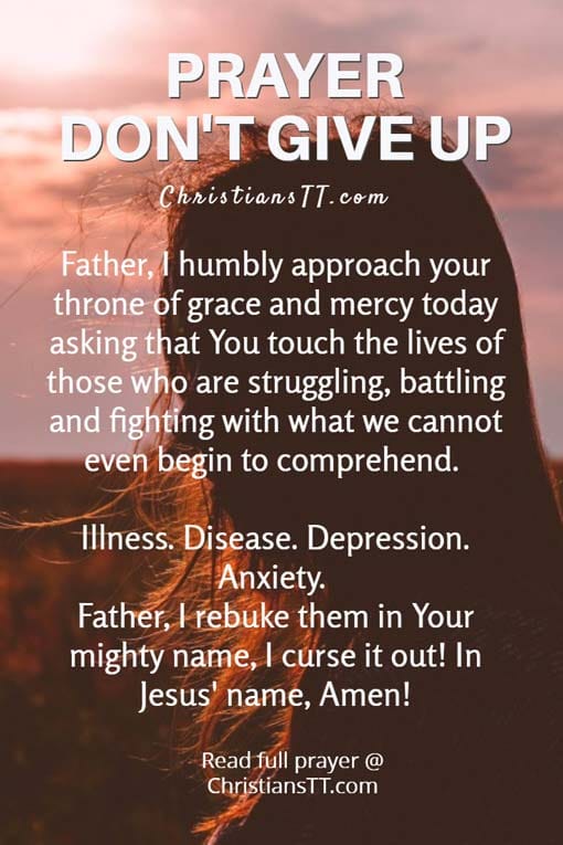 Prayer - Don't Give Up