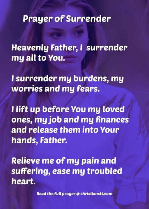 Prayer of Surrender: Surrender All to Jesus