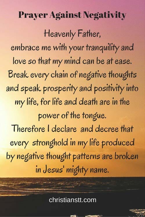 Prayer Against Negativity