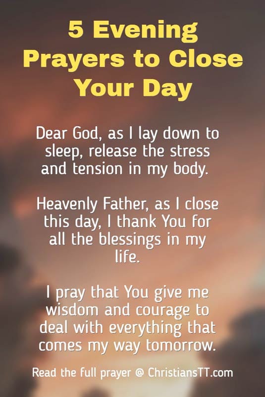 5 Evening Prayers To Close Your Day 5 Evening Prayers to Close Your Day