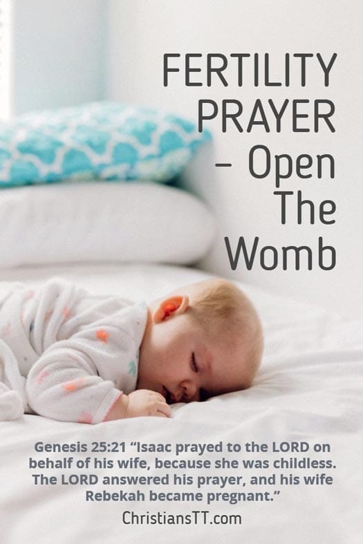 FERTILITY PRAYER – Open The Womb