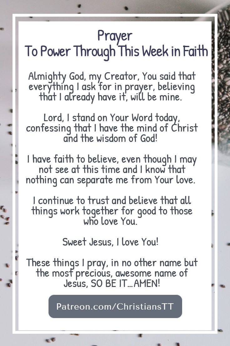 Powering Through This Week through Faith!