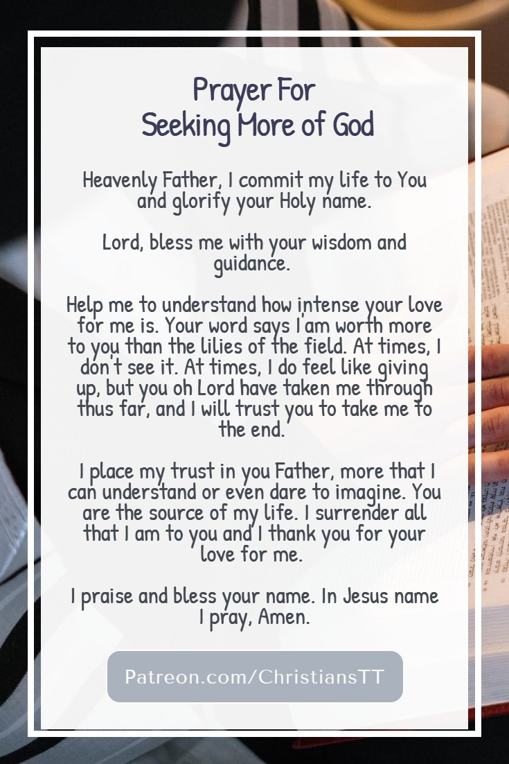 Seek More of God