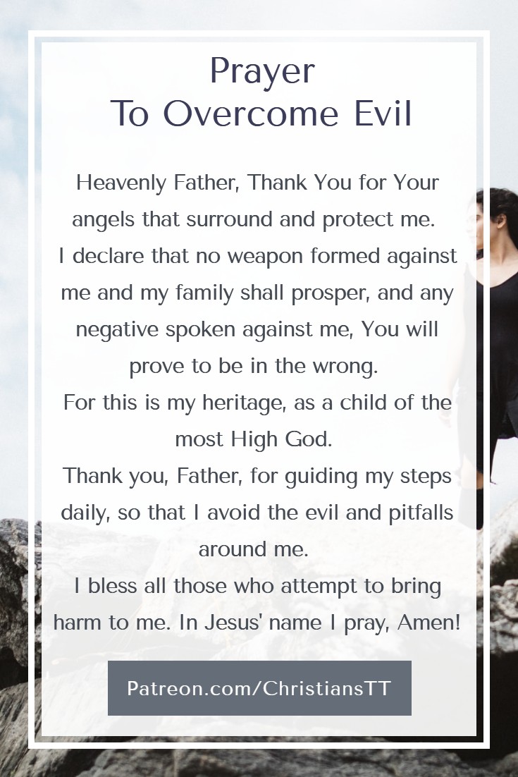 Prayer To Overcome Evil