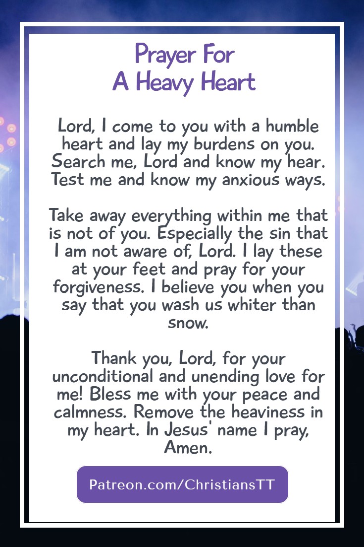 Prayer for a Heavy Heart