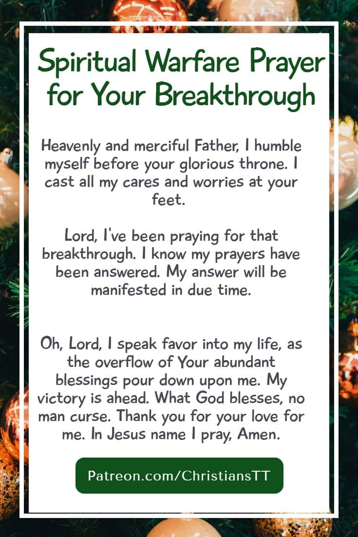 Spiritual Warfare Prayer for Your Breakthrough